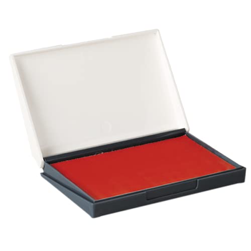 Veltec Premium Quality Felt Rubber Stamp Ink Pad, 2-3/4"" x 4-3/8"", Durable Lightweight (Red)